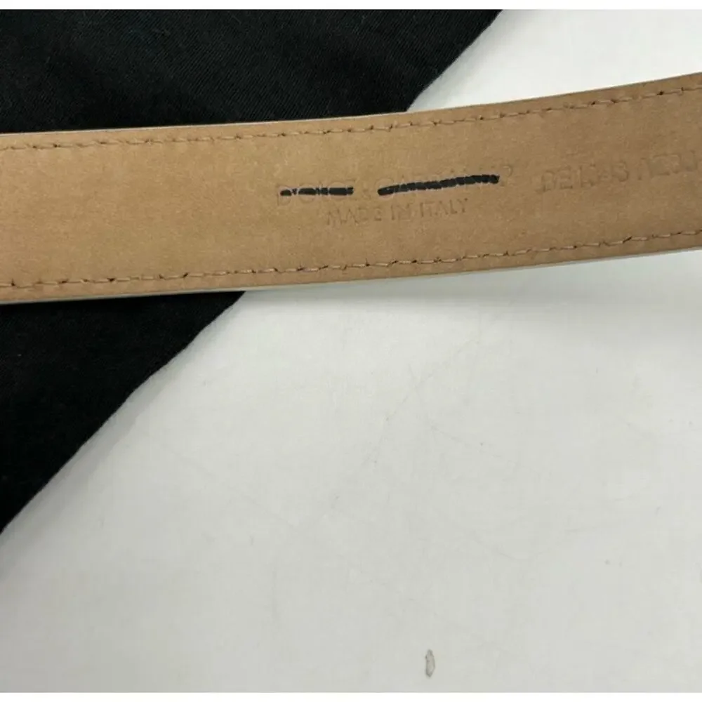 Women’s dolce and Gabbana calf skin leather belt size 70 cm/28 inches made Italy